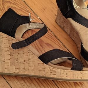 TOMS strappy wedge heel sandals